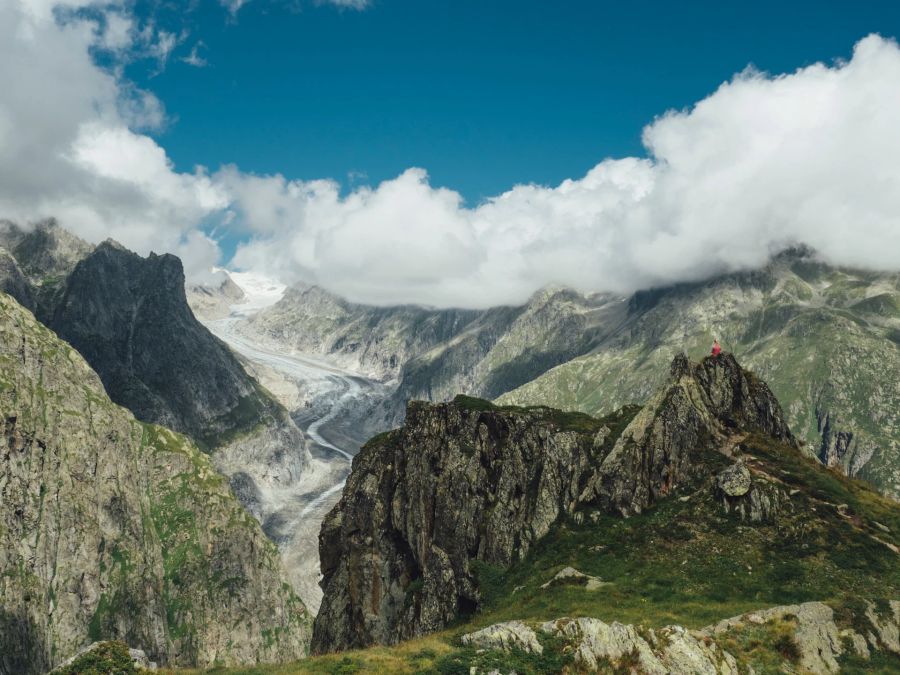 Fieschergletscher, Schweiz, Alpen, Gletscher