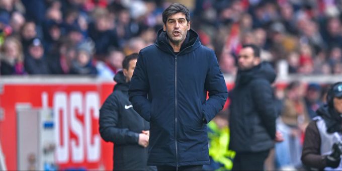 Paulo Fonseca an der Seitenlinie bei Lille. Paulo Fonseca Lille OSC