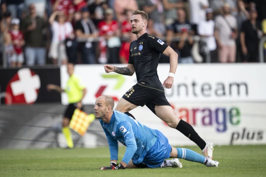 Bradley Fink erzielt sein erstes Tor für GC – und sorgt für Wirbel.