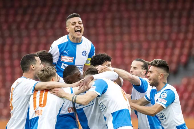 GC darf jubeln: Der Aufstieg in die Super League ist geschafft! GC