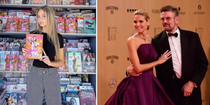 Leni Klum steht im Mittelpunkt eines Streits zwischen Heidi Klum und ihrem Vater Günther Klum. Heidi Klum Leni Klum