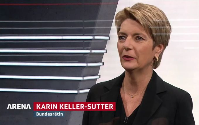 Karin Keller-Sutter erklärt die Nein-Parole des Bunderats. Karin Keller-Sutter