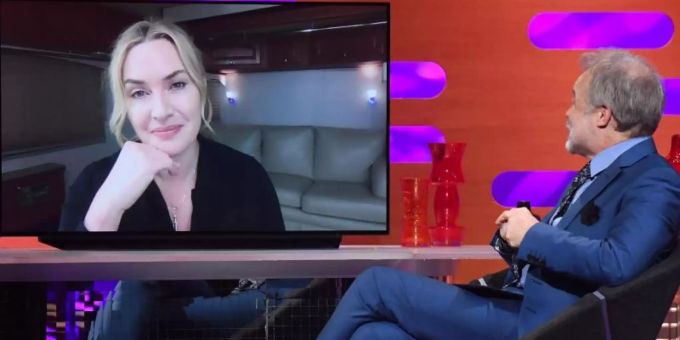 Kate Winslet erzählt in der «Graham Norton Show», wie sie sich fühlt. Foto: Matt Crossick/PA Media im Auftrag von So TV/PA Wire/dpa Kate Winslet erzählt in der «Graham Norton Show», wie sie sich fühlt. Foto: Matt Crossick/PA Media im Auftrag von So TV/PA Wire/dpa