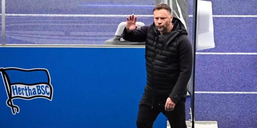 Auf das Team von Pal Dardai warten anspruchsvolle Wochen. Foto: Tobias Schwarz/AFP POOL/dpa