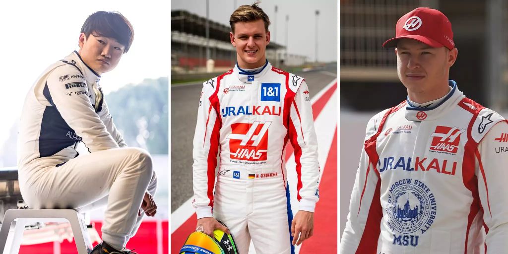 Mick Schumacher, Yuki Tsunoda, Nikita Mazepin - die drei F1-Rookies