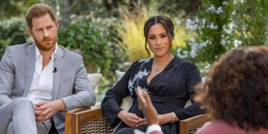 Prinz Harry und Meghan Markle im Interview mit Oprah Winfrey.