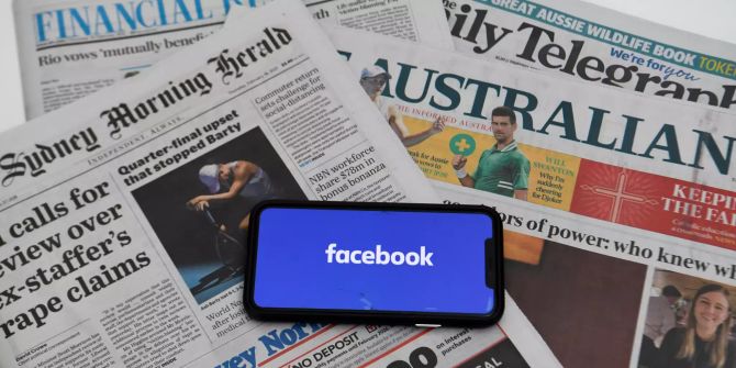 Facebook blockiert Medieninhalte Australien