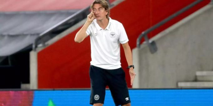 Thomas Frank, Trainer des FC Brentford, hofft auf ein baldiges Eriksen-Debüt. thomas frank