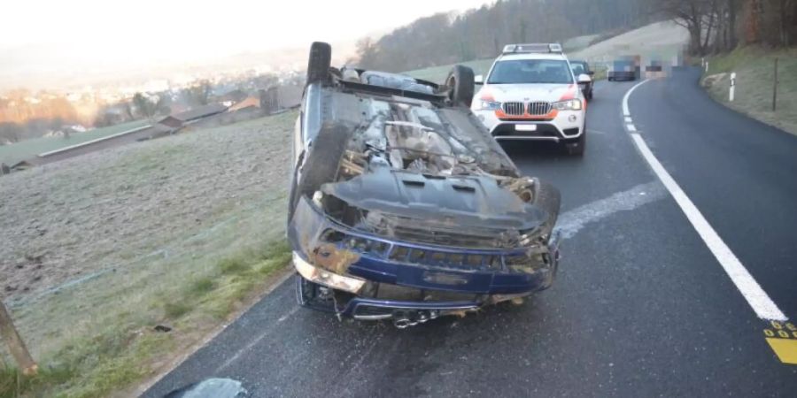 Das Unfallauto erlitt Totalschaden
