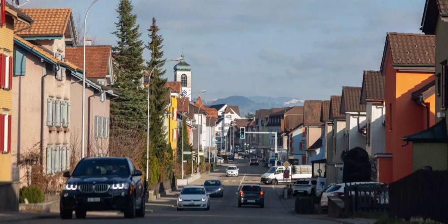 Die Stadt Gossau (SG).