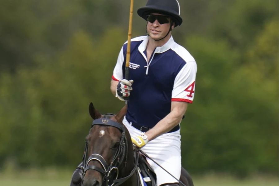 Der Prinz zeigte sein Können beim Polo.