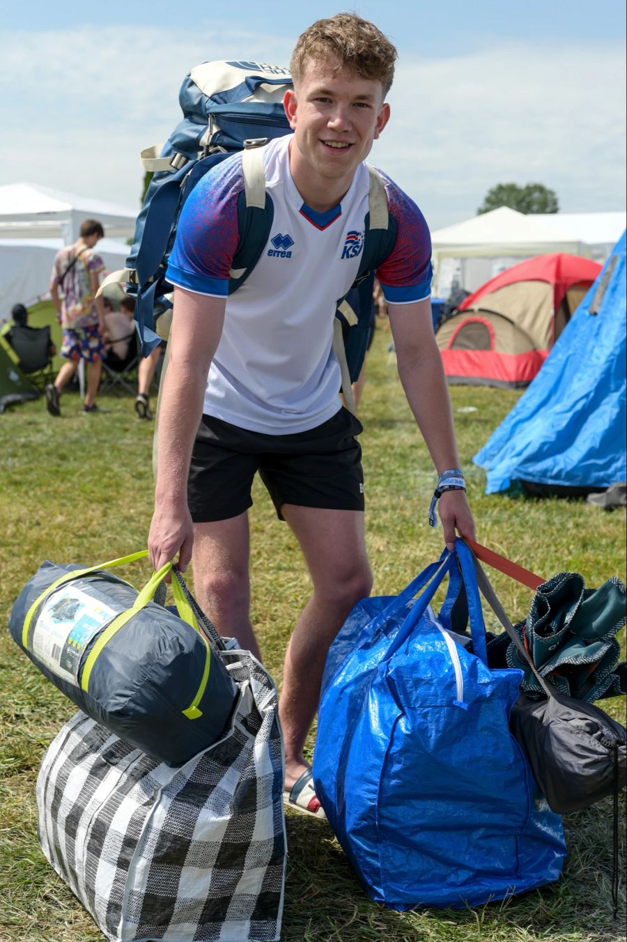 Tim aus Thun ist bereits zum zweiten Mal am Openair Frauenfeld.