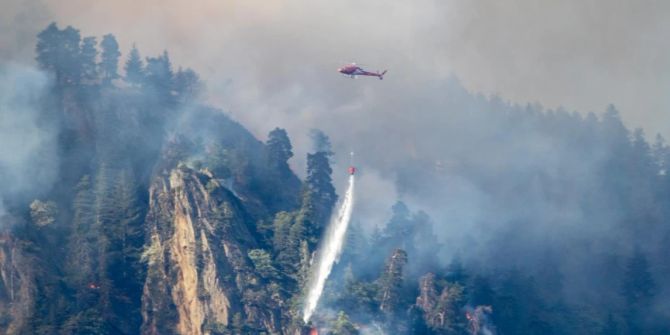 Waldbrand Bitsch Wallis