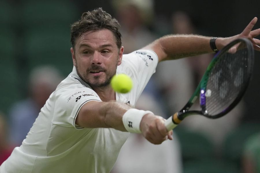 Stan Wawrinka scheiterte in Wimbledon an Novak Djokovic...