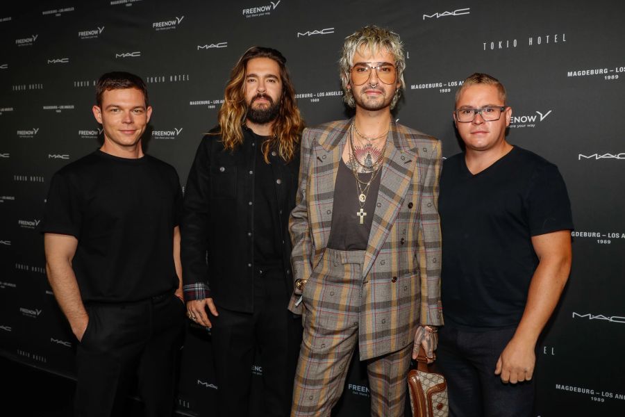 Das sind Georg, Tom, Bill und Gustav von Tokio Hotel.