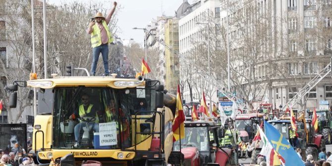 Bauernprotest Spanien Madrid