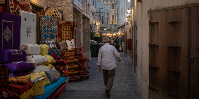 Basar Altstadt Teppiche Doha Gasse Katar