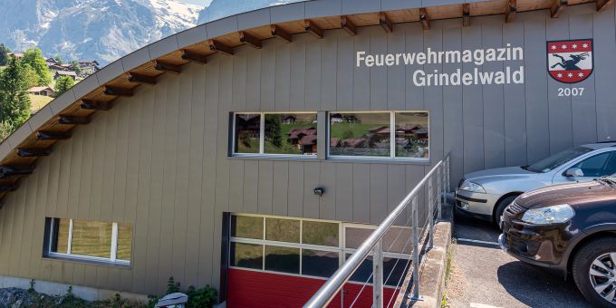 Das Feuerwehrmagazin Grindelwald. Das Feuerwehrmagazin Grindelwald.