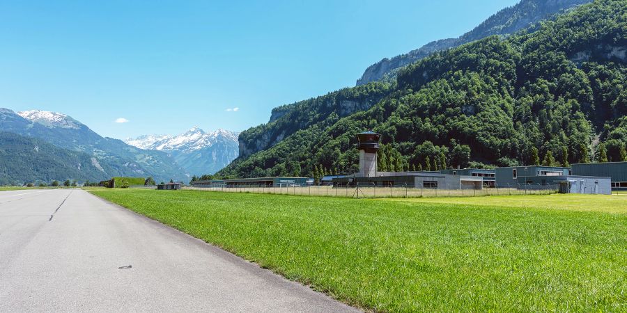 Der Militärflugplatz Meiringen in Unterbach.