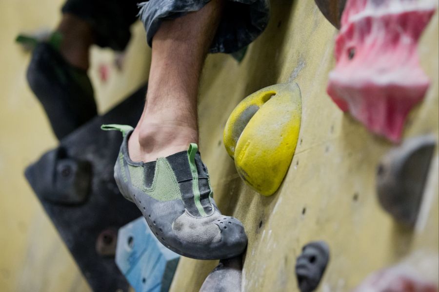 Kletterwand Bouldern Fuss