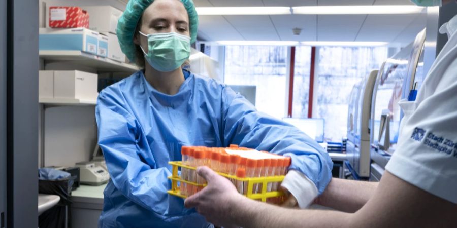 Coronavirus Test Labor Triemli