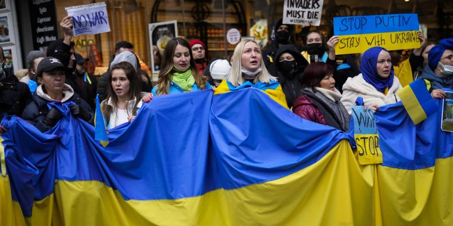 Protestierende Ukraine