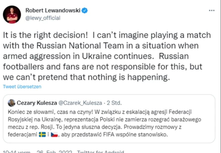 Robert Lewandowski Ukraine Konflikt