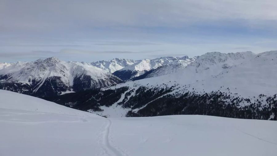 Bergpanorama Winterlandschaft