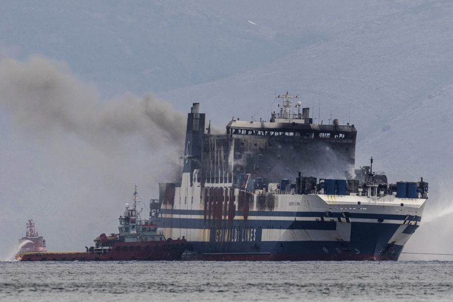 Greece Ferry Fire