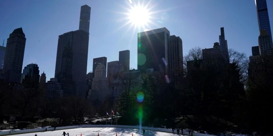 Eisläufer im Central Park