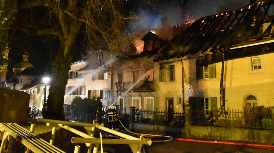 Durch den Brand wurden in der Solothurner Altstadt mehrere Gebäude zerstört.