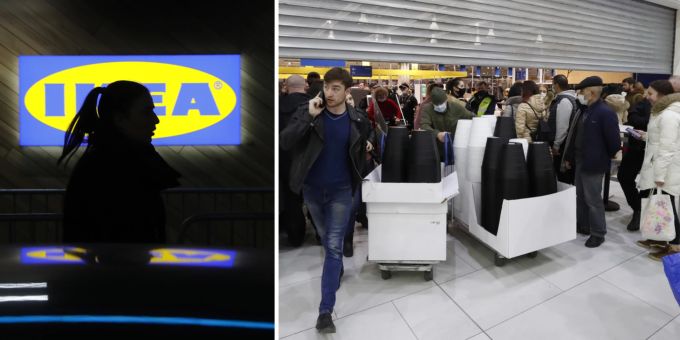 Ab heute geschlossen - Grossandrang auf Ikea-Filialen in Russland