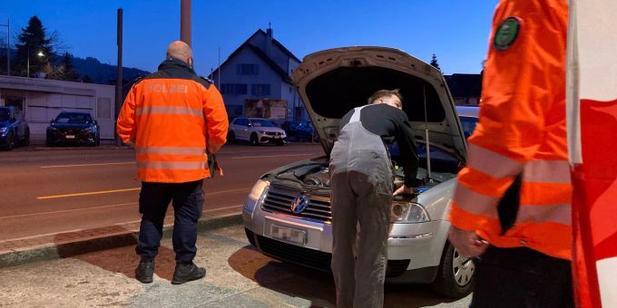 Goldach SG - 80 Fahrzeuge bei einer Lichtkontrolle kontrolliert