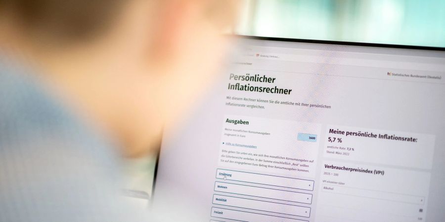 Hängt stark vom eigenen Verbrauchsverhalten ab: die persönliche Inflationsrate. Ein Online-Tool hilft bei der Berechnung.