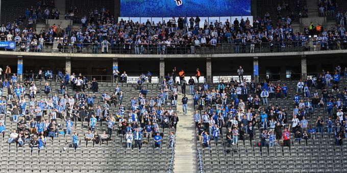 Das Olympiastadion wird beim Derby zwischen Hertha Berlin und Union ausverkauft sein. Hertha Berlin