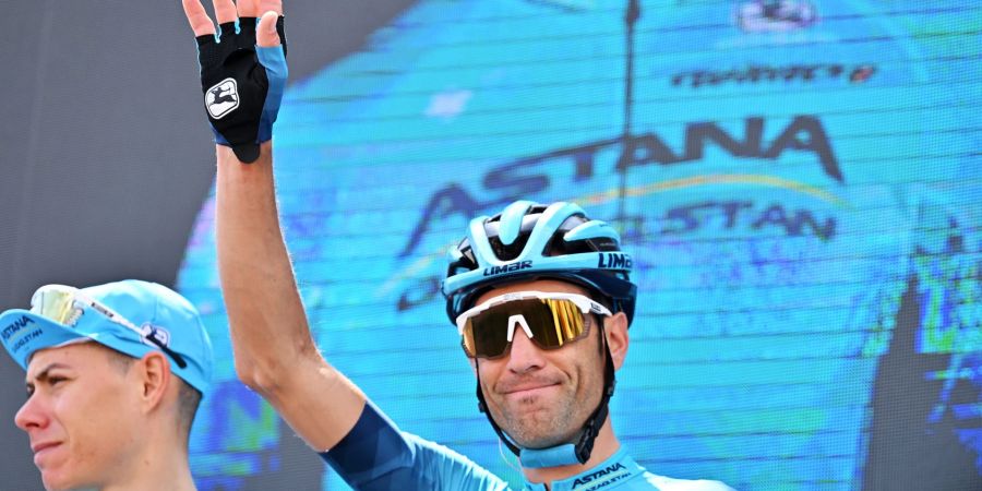 Hat das Ende seiner Radsportkarriere angekündigt: Vincenzo Nibali vor der 4. Giro-Etappe.