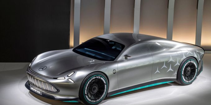 Blick in die nahe Zukunft: So kann sich Mercedes-AMG einen elektrischen Supersportwagen vorstellen. Blick in die nahe Zukunft: So kann sich Mercedes-AMG einen elektrischen Supersportwagen vorstellen.