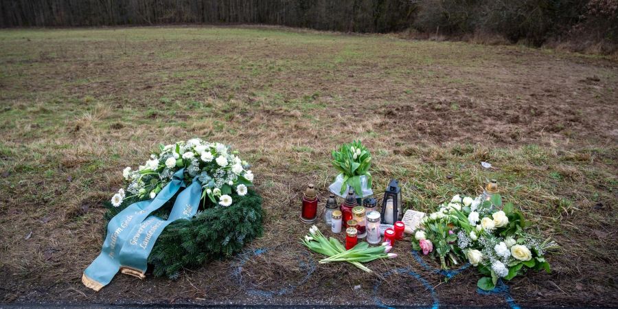 Der Tatort nahe Kusel in der Pfalz. Dort waren im Januar zwei Polizisten erschossen worden