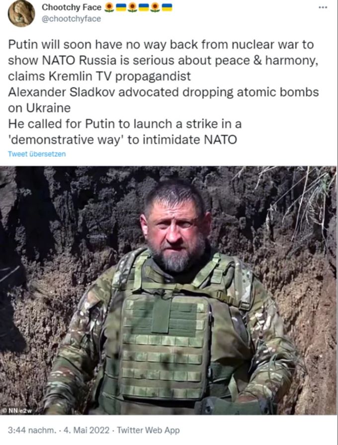 Putin-Propagandist Alexander Sladkow. Alexander Sladkow