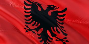 Albanien Flagge