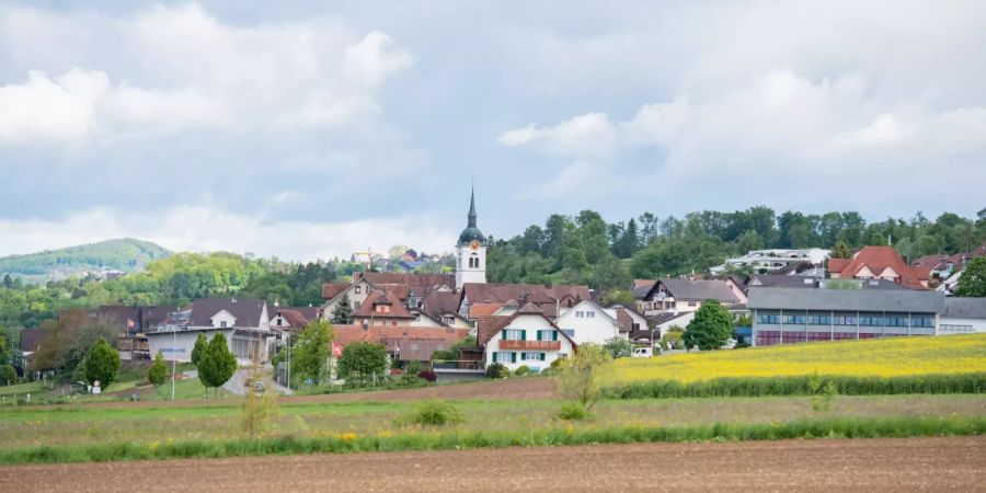 Blick auf Oberlunkhofen im Kanton Aargau.