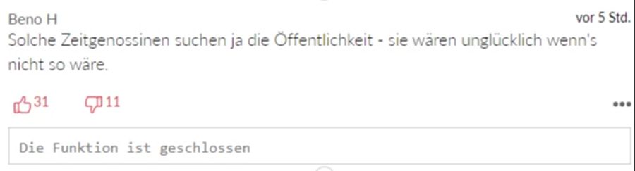 «Beno H» ist überzeugt, dass Michelle Hunziker die Öffentlichkeit sucht.