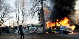 In Schweden - Ausschreitungen rund um rechte Proteste In Schweden - Ausschreitungen rund um rechte Proteste
