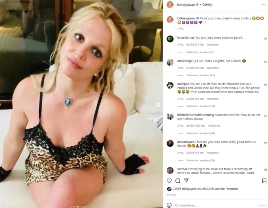 Britney Spears gewährt ihren Fans intime Einblicke.