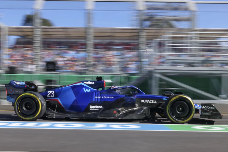 Der Williams von Alexander Albon beim Australien-GP der Formel 1.