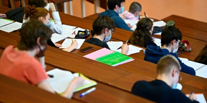 Studenten in einem Hörsaal Studenten in einem Hörsaal