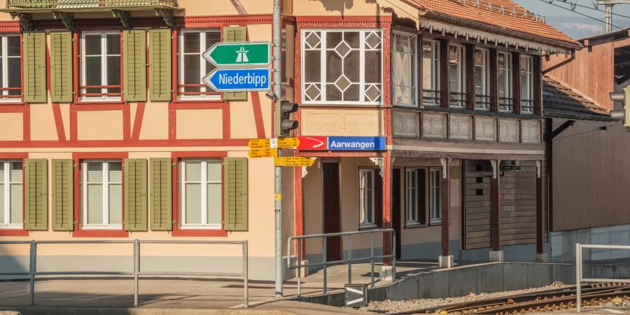 Die Bahnstation in Aarwangen.