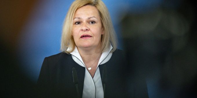 Nancy Faeser (SPD), Bundesministerin des Innern und Heimat. Faeser
