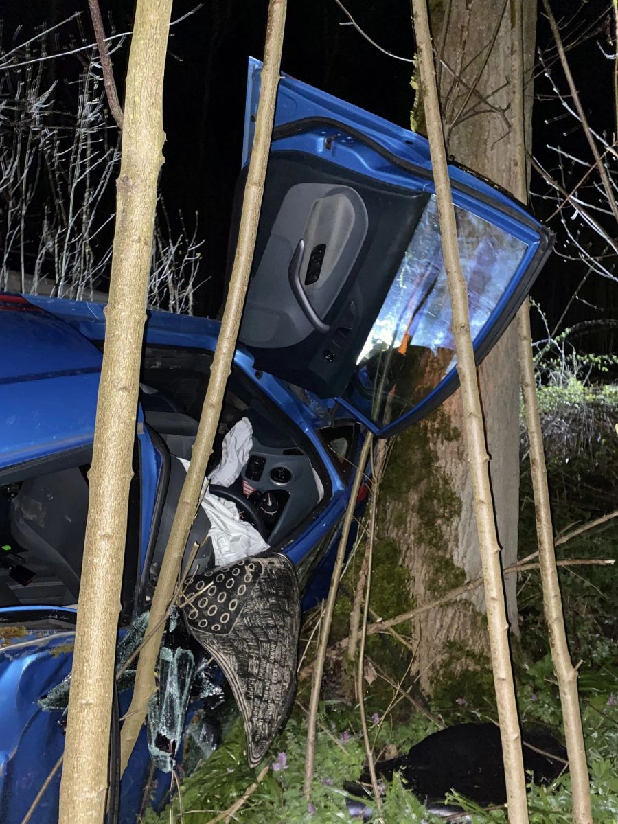 Vier Personen wurden beim Unfall verletzt.