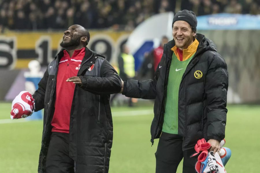 Auch Seydou Doumbia (links, heute bei Sion) spielte einst mit Marco Wölfli bei YB.